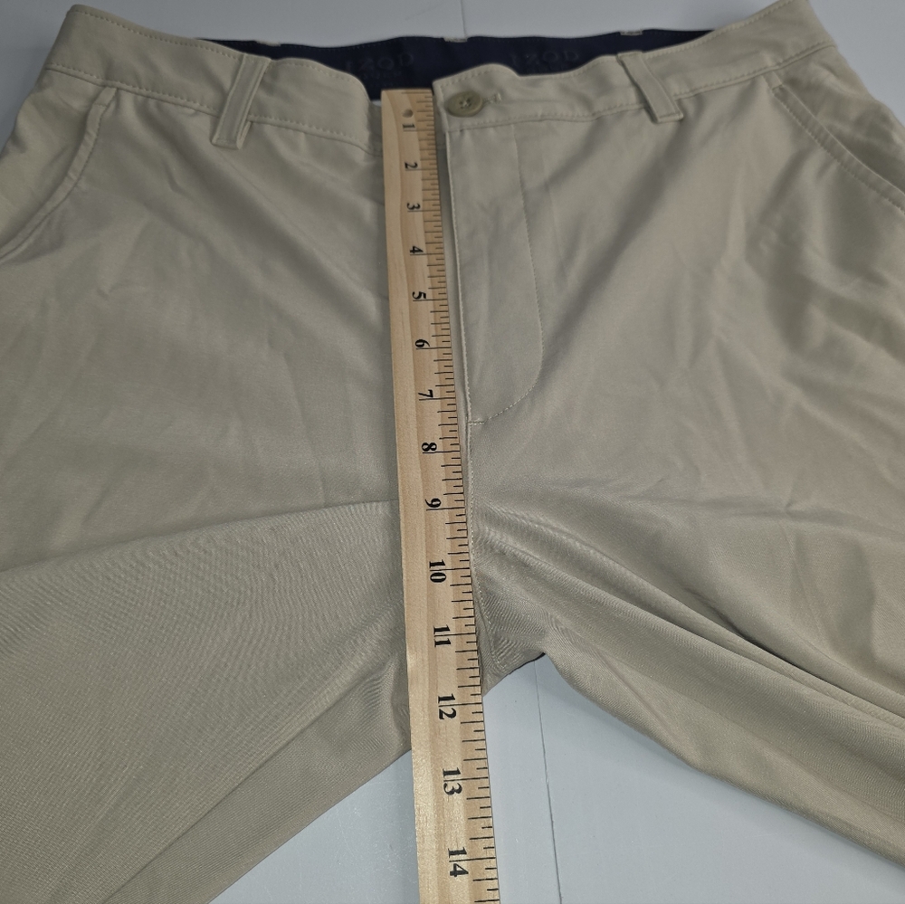 IZOD Swingflex Golf Pants Men's 32X32 Khaki Wicking Stretch CL-2360 - Picture 7 of 8
